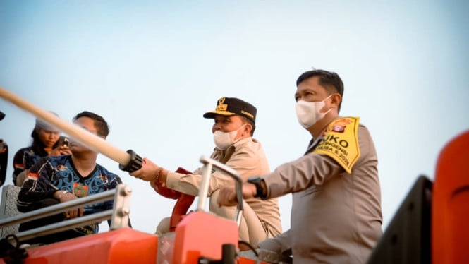 Gubernur Kalteng Aktif Memimpin Operasi Penanggulangan Karhutla dengan Koordinasi Kepolisian dan TNI