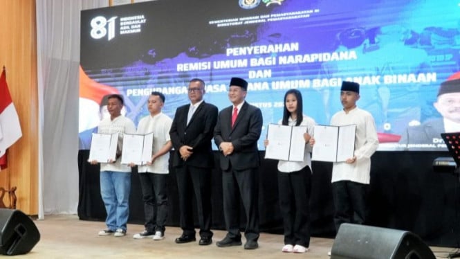 Lebih dari 20 Ribu Narapidana Jawa Barat Terima Remisi Kemerdekaan, 346 Langsung Merasakan Kebebasan
