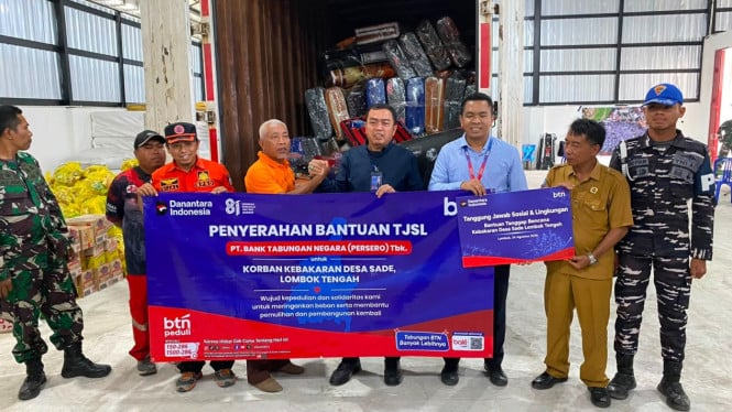 BTN Turun Tangan Bantu Korban Kebakaran Desa Adat Sade, Wujud Tanggung Jawab Sosial Perusahaan