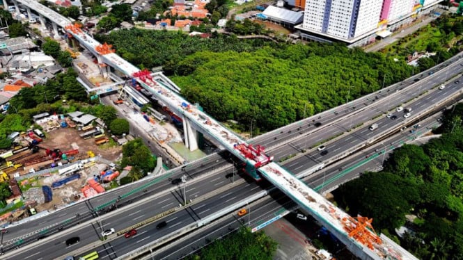 Persiapan Peresmian LRT Kelapa Gading-Manggarai, Dinas Perhubungan DKI Terapkan Sistem Pengalihan Lalu Lintas di Kawasan Stasiun